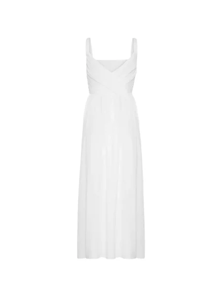 Rochie midi Adam Lippes cu volane alb