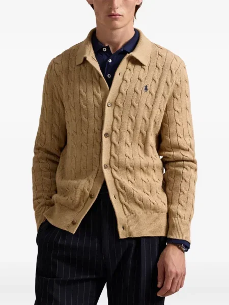 Ριγέ polo Polo Ralph Lauren με κουκούλα με αυτόγραφο λευκό