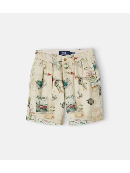Gyerek farmer rövidnadrág Polo Ralph Lauren bézs