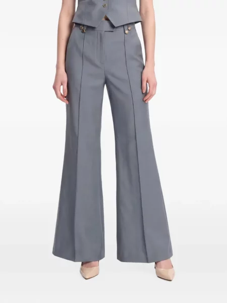 Pantaloni Zimmermann evazate gri