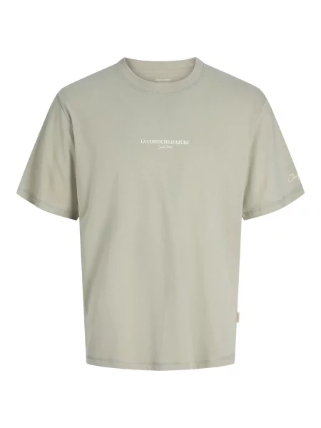 JACK & JONES Tricou JORHyeres / cyan / maro / verde pastel bej