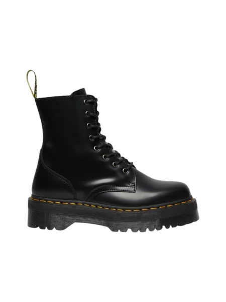 Botki Dr. Martens skórzane na platformie czarne