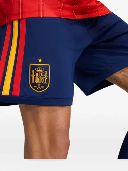 Pantaloni scurți Adidas cu autograf albastru