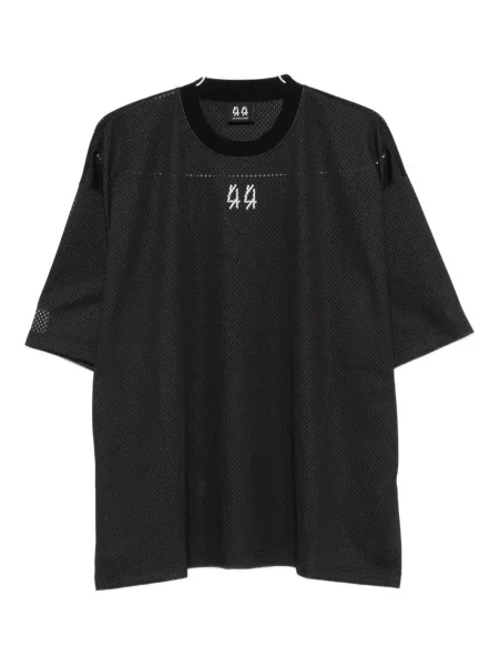 Тениска 44 Label Group бродирана черно