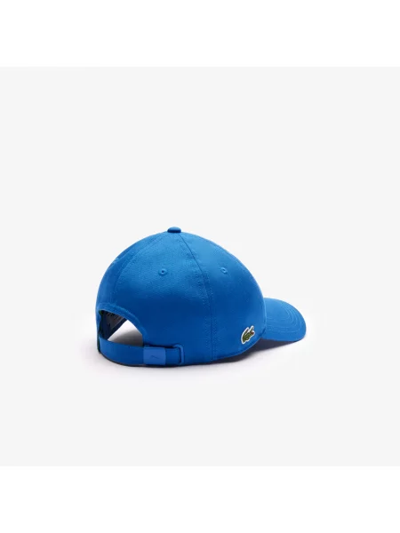 Lacoste Czapka Unisex Z Organicznej Bawełny Twill niebieska