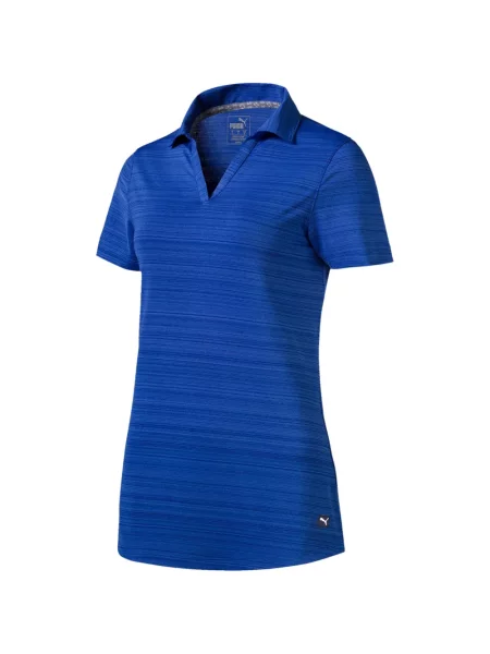 Tricou polo Puma cu dungi albastru