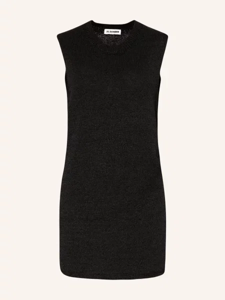 Dzianinowy top Jil Sander czarny