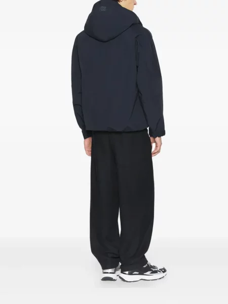 Geacă Maison Kitsune cu glugă negru