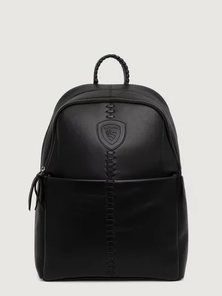 Blauer rucsac pentru bărbați din piele negru