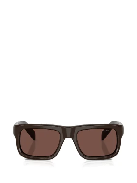 Ochelari de soare dreptunghiulari Prada Eyewear maro