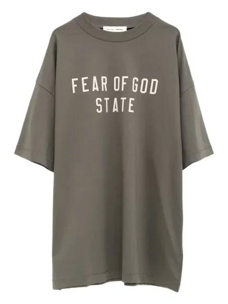 Тениска Fear Of God Essentials сиво