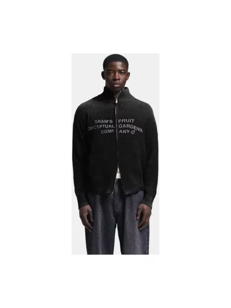 Dzianinowy sweter Bram's Fruit czarny