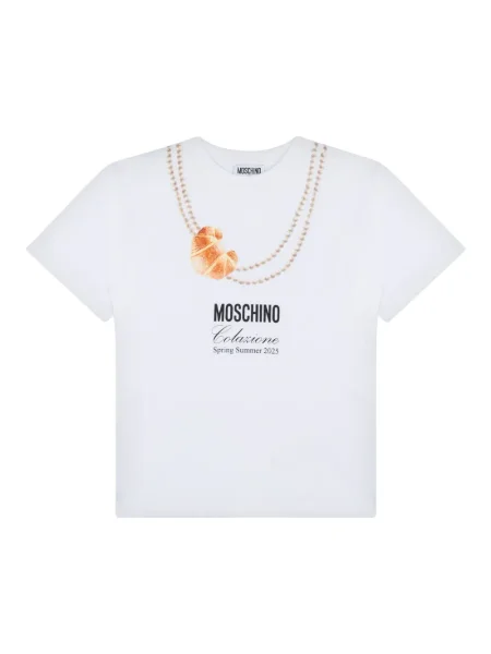 Koszulka dziecięca Moschino biała