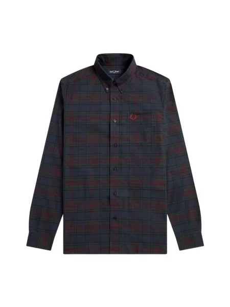 Koszula Fred Perry w kratę z twillu niebieska