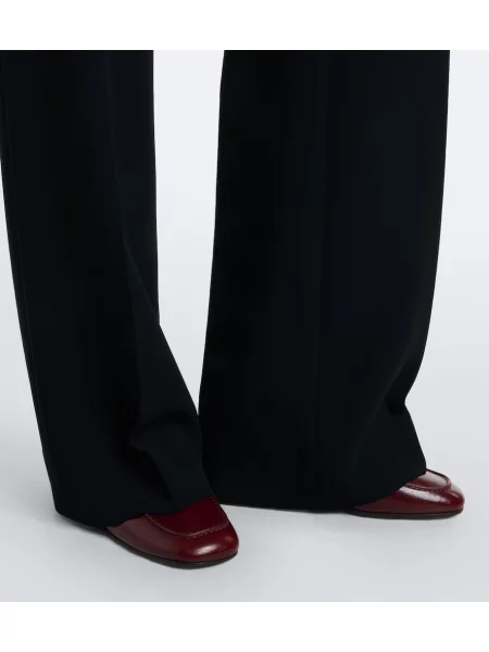 Cu centură pantaloni Dries Van Noten negru