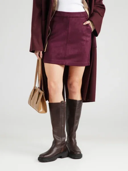 VERO MODA Fustă VMDONNADINA bordeaux roșu