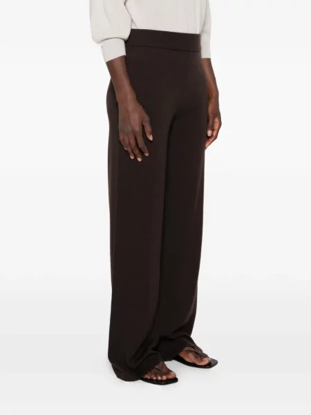Pantaloni Max Mara tricotate maro