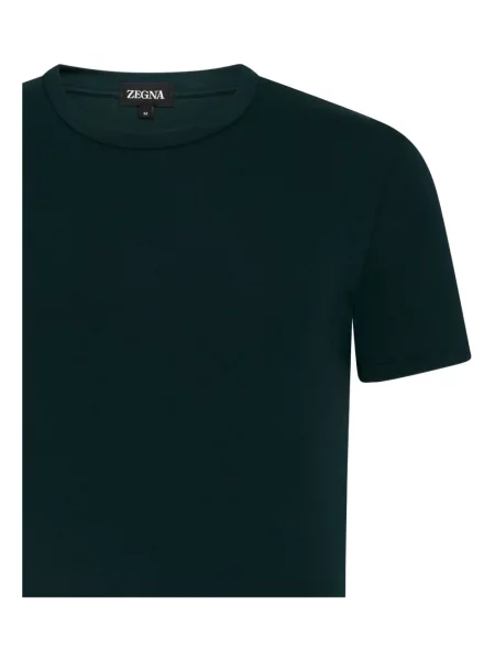 Тениска Zegna с кръгло деколте зелено