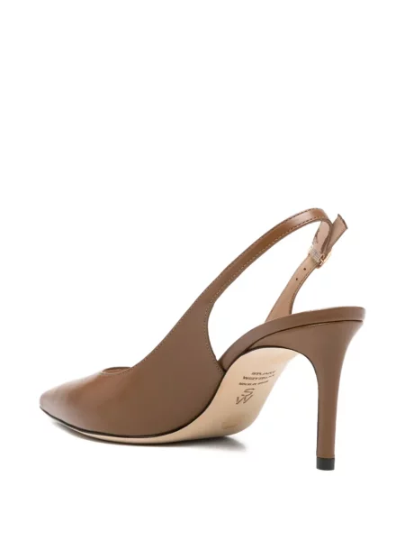 Pantofi cu toc Stuart Weitzman din piele slingback maro