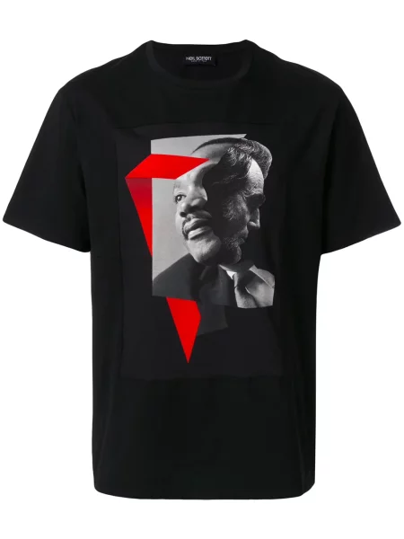 Tricou Neil Barrett cu imagine negru