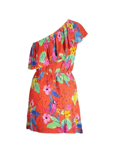 Rochie mini Desigual cu model floral cu imagine roșu