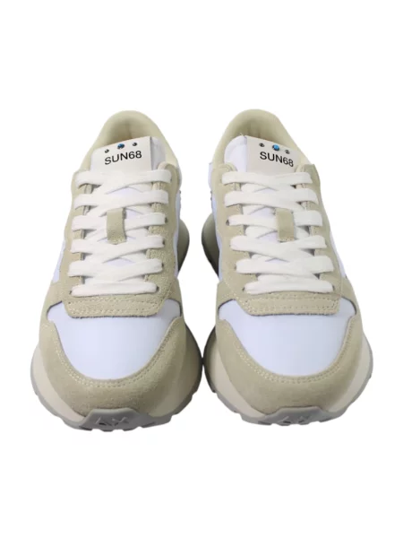 Sneakersy Sun68 z ćwiekami białe