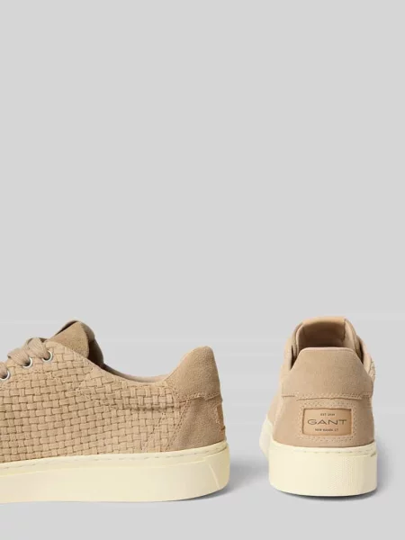 Sneakersy z naturalnej skóry z fakturowanym wzorem model Julien' Gant