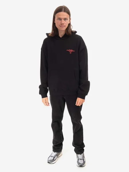 Mikina Guess Originals Go Harper Ls Hoodie s kapucí s potiskem černá