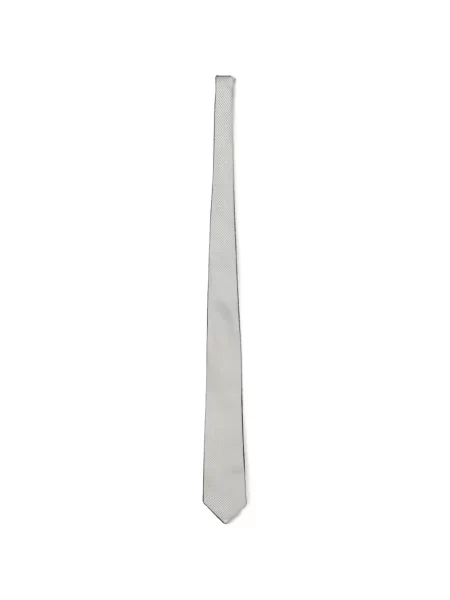 Cravată Corneliani cu imprimeu geometric gri