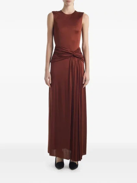 Rochie Adam Lippes maro