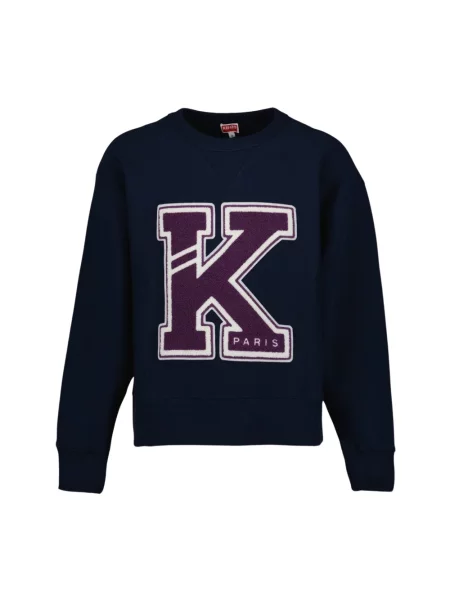 Bluza sportowa Kenzo z logo niebieska