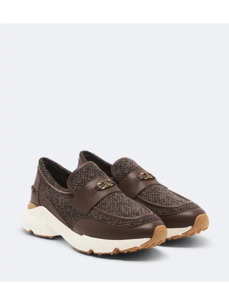 Chiloți Tod's din piele slip-on maro