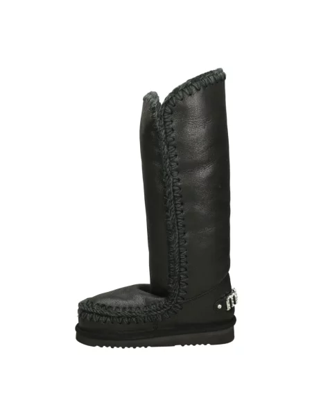 Buty do kostki Mou skórzane czarne