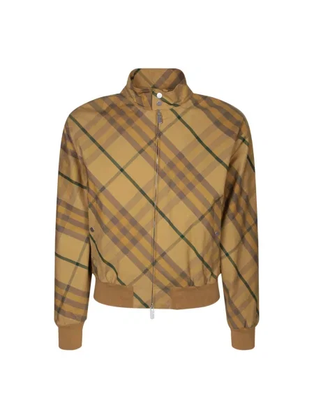 Haftowana kurtka Burberry brązowa