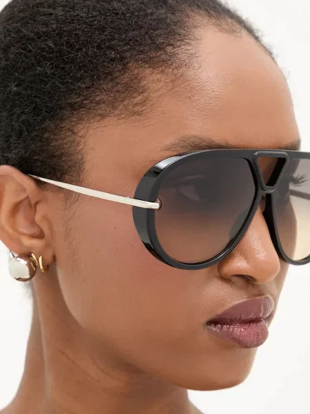 Bottega Veneta női pilóta napszemüveg fekete