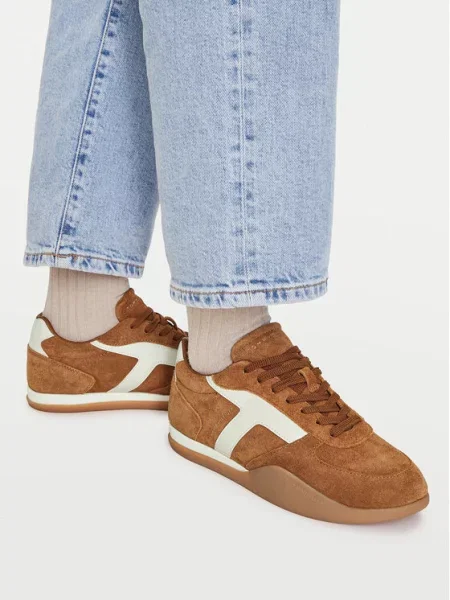 Sneakersy Tommy Hilfiger brązowe