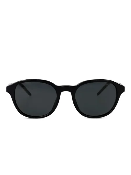Ochelari de soare rotunzi Emporio Armani negru