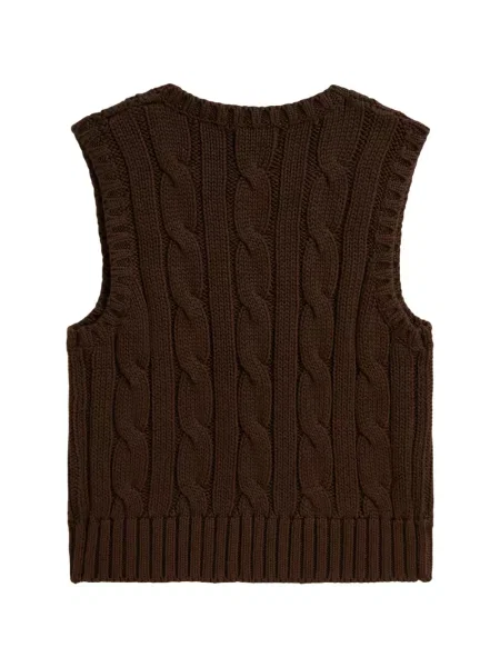Sweter dziecięcy Polo Ralph Lauren brązowy