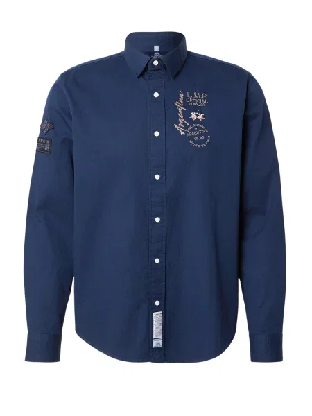 La Martina Košile námořnická modř / červená / černá bílá