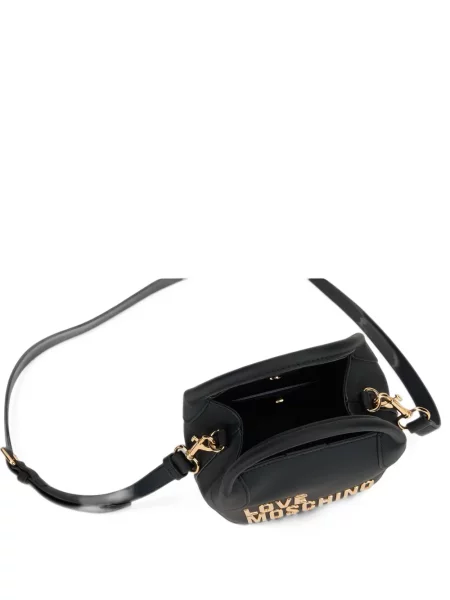 Geantă Love Moschino cu autograf negru