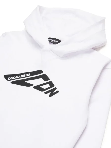 Bluza z kapturem dziecięca Dsquared2 biała