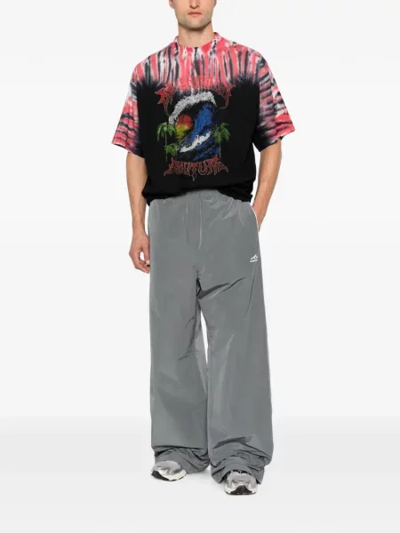 Tricou Balenciaga cu imagine cu legături negru