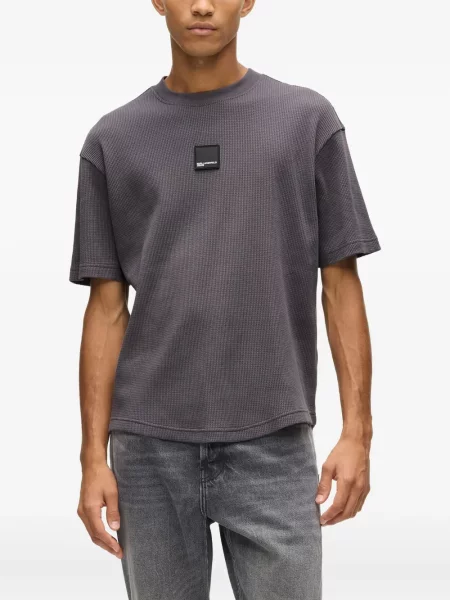 Tricou Karl Lagerfeld Jeans gri