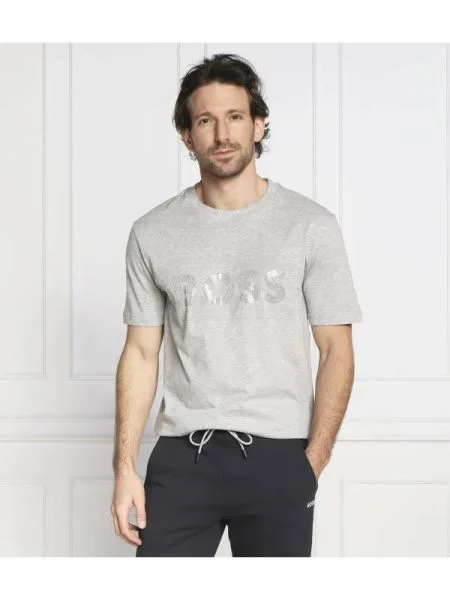 BOSS GREEN Tricou Diamond 1 gri