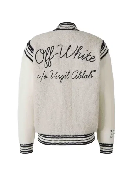 Geacă Off-white cu autograf alb