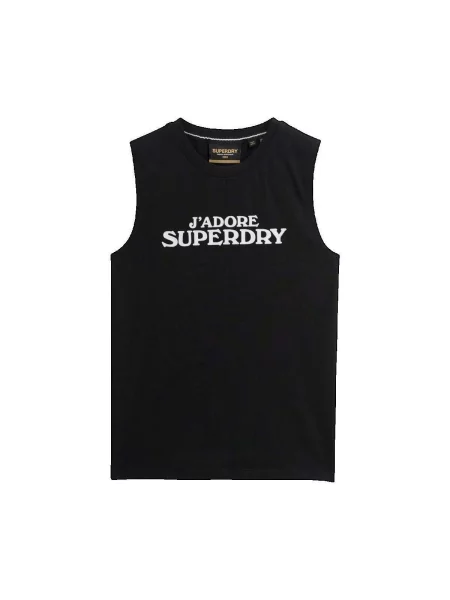 Top sport Superdry negru