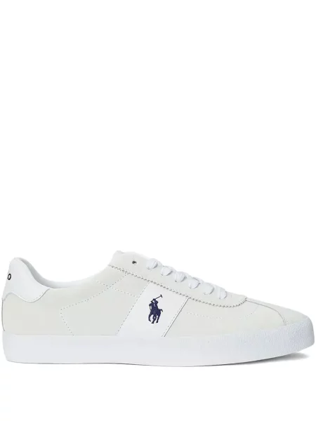 Ochelari de soare Polo Ralph Lauren din piele de căprioară cu imagine de costum albastru