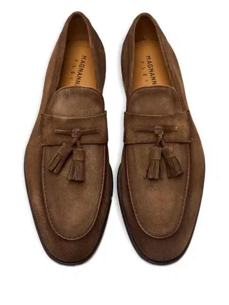 Pantofi loafer Magnanni din piele de căprioară maro