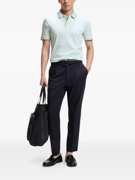 Tricou polo Boss albastru
