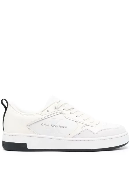Sneakerși Calvin Klein Jeans alb
